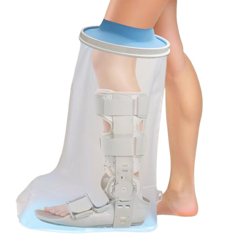 VerdGath Non-Slip Waterproof Extra Wide Leg Cast Cover for Shower - Protector for Surgery Wounds, Bandage, Large Cast, Knee Immobilizer/Brace, Walking Boots (30 in. Long) - Image 1